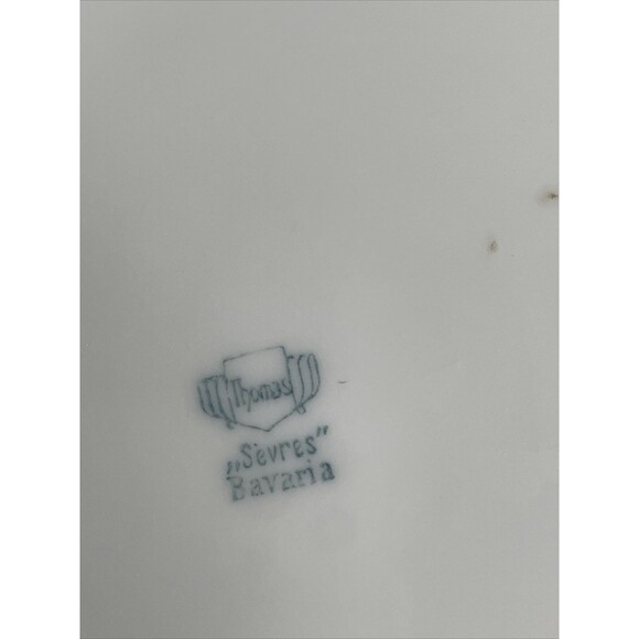 GERMANY Thomas Bavaria Hand Painted Flowers Plate Gold Gilded 7.5” - Picture 9 of 10